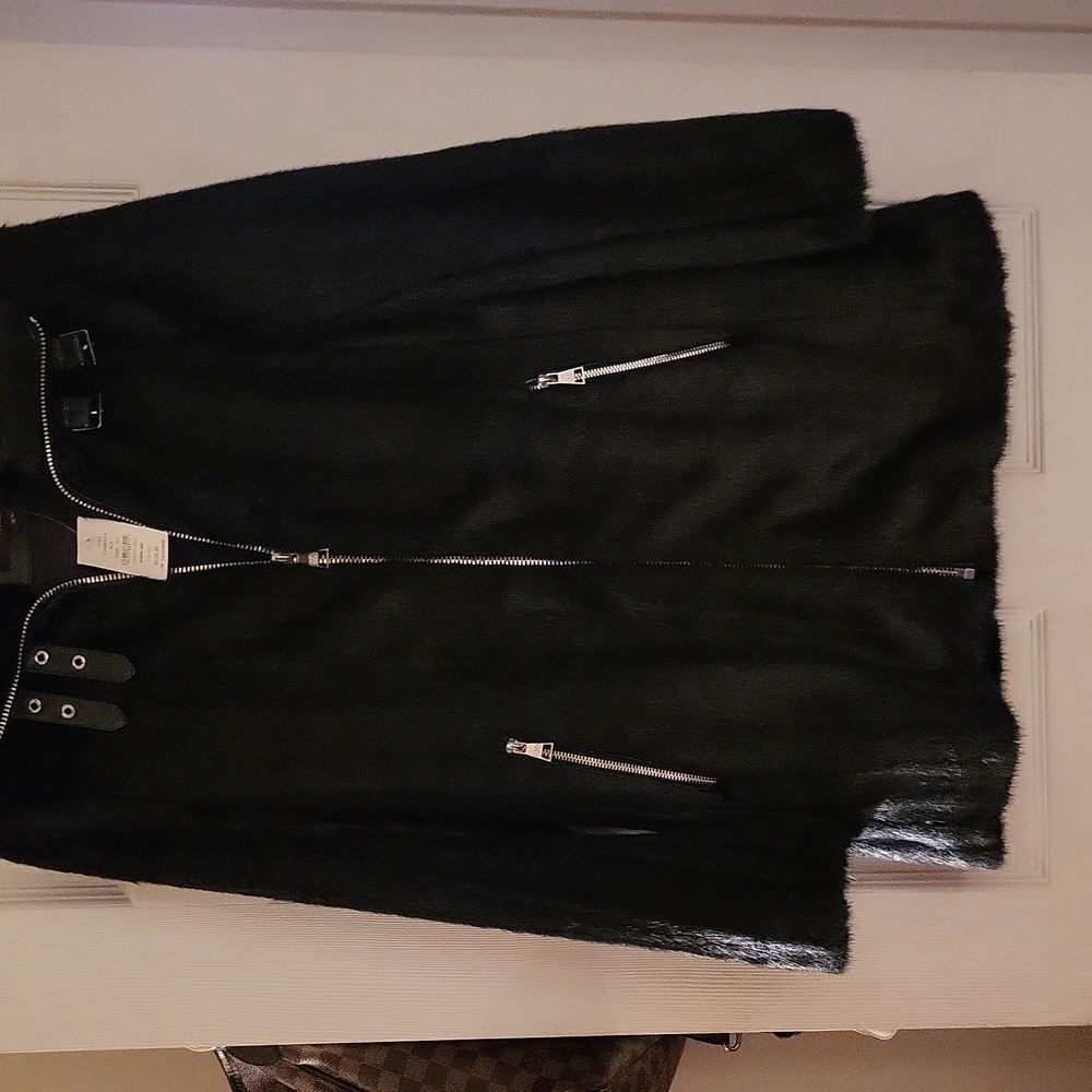 Karl Lagerfeld faux mink coat